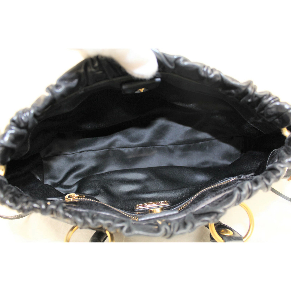 Miu MIu Bag Handbag Shoulder Black Leather - Picture 7 of 9